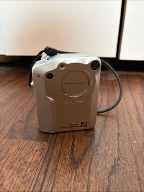 Fujifilm Silver Point-and-Shoot Digital Camera with Wrist Strap